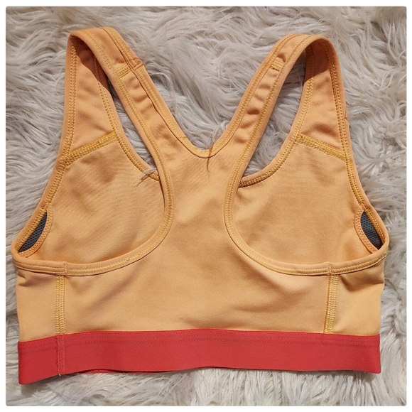 3/$30 Orange and Salmon Nike Dri Fit Sports Bra - Picture 3 of 5